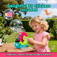 Portable bubble blower for kids birthdays garden play and events