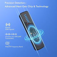 portable bug detector for locating hidden cameras and surveillance devices
