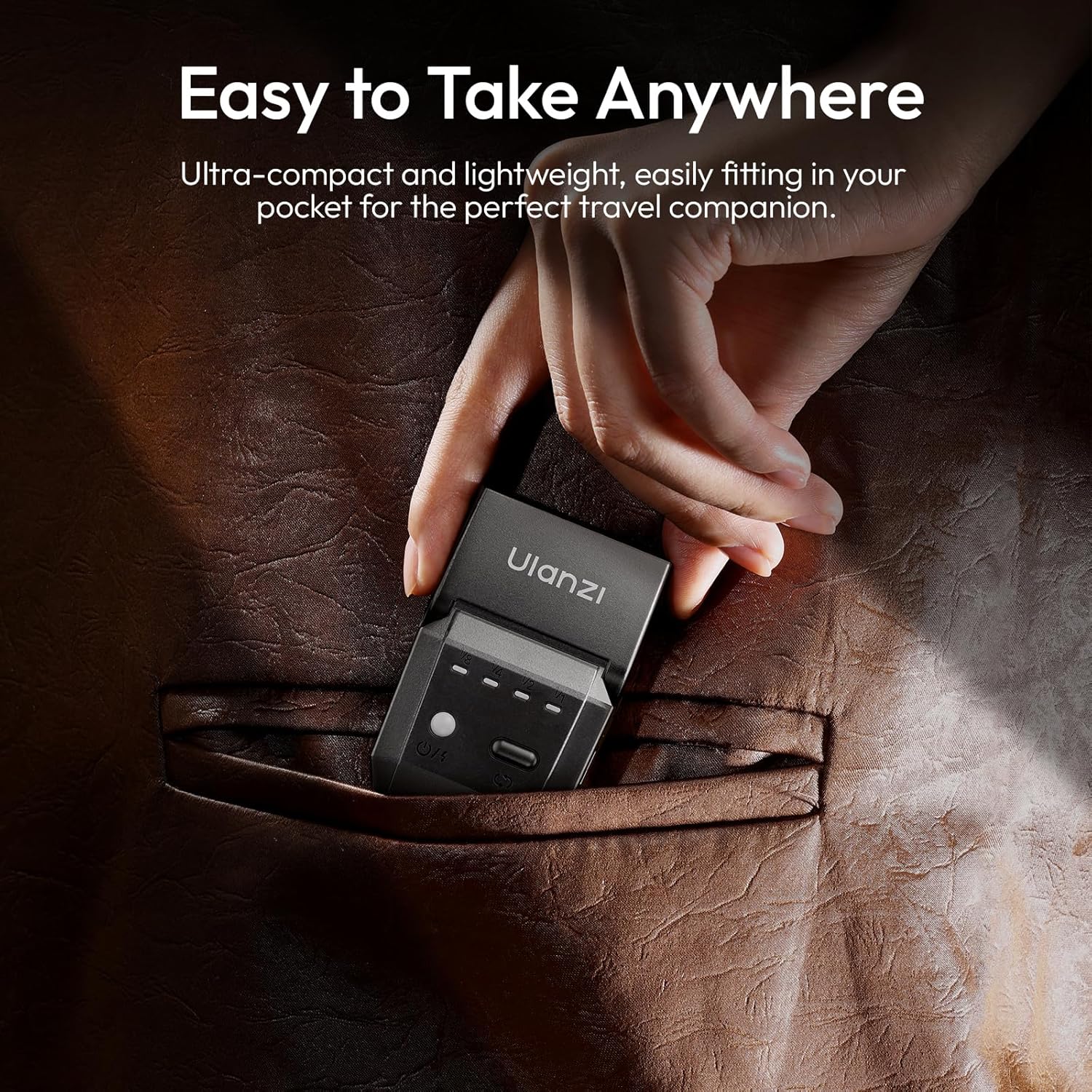 lightweight portable camera flash for travel and vlogging