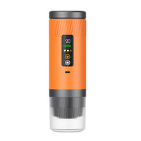 Portable capsule coffee maker for large and small compatible capsules