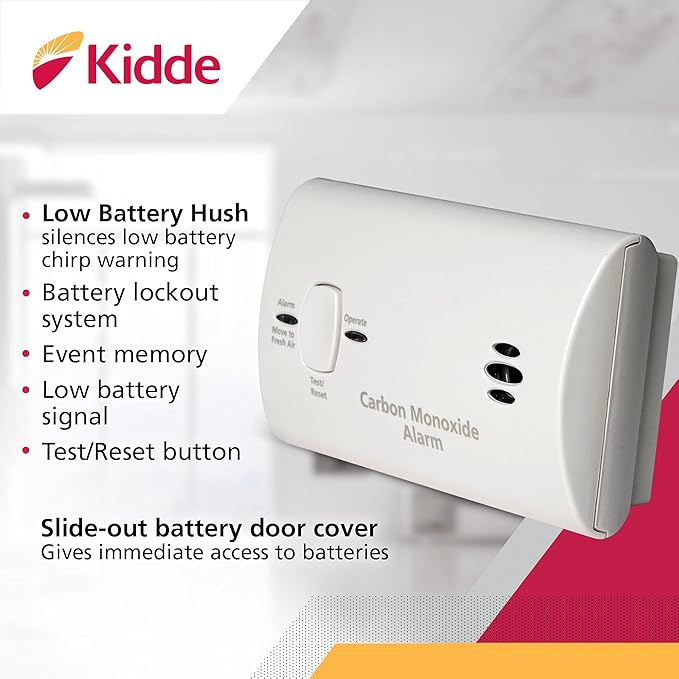 Portable carbon monoxide detector for home use