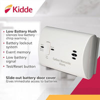 Portable carbon monoxide detector for home use
