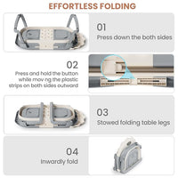 Portable collapsible baby bathtub for home and travel