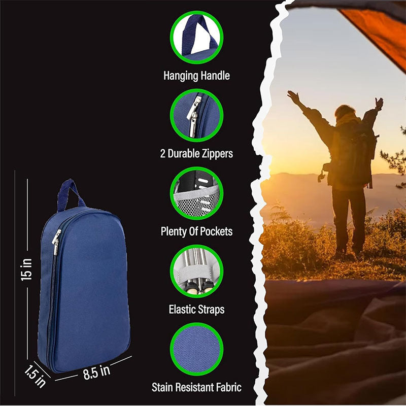 Portable cooking utensil set for travel, camping, and picnics