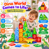 Portable dinosaur magnetic activity set with compact printed sheets.