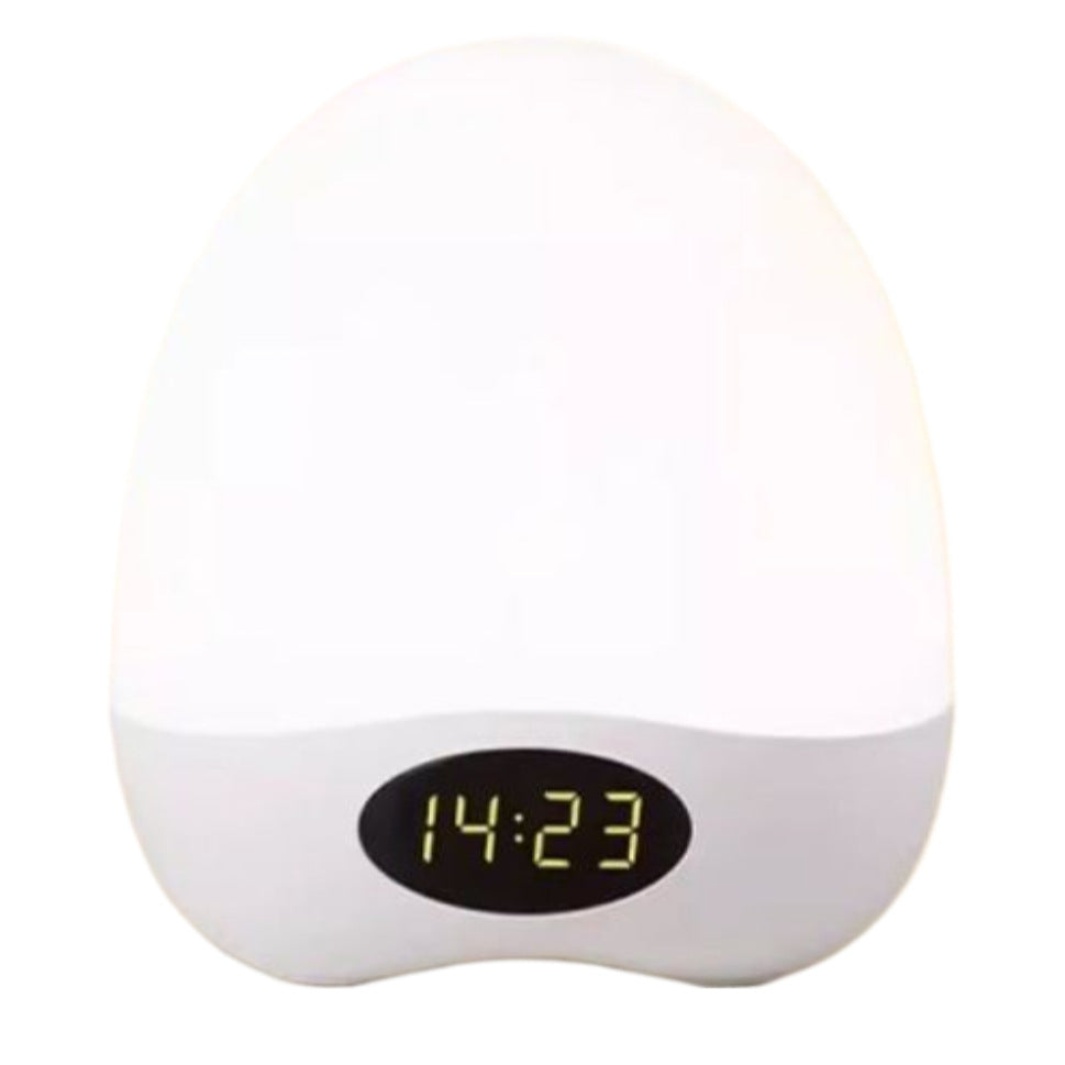 Portable egg table lamp with warm light for bedroom and desk use