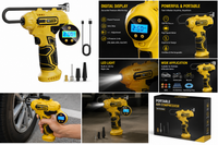 Portable Electric Tire Inflator With Digital Display