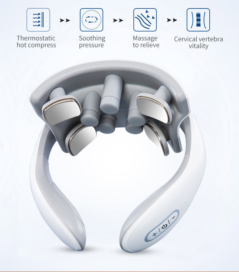 Portable electronic neck massager for everyday use