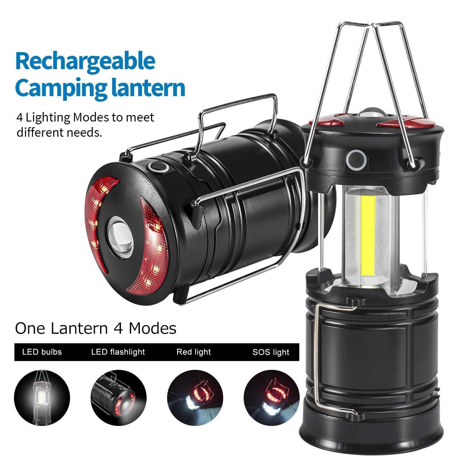 Portable emergency lantern for camping and indoor use