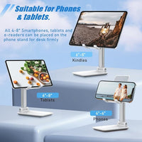 Portable folding mobile stand for travel and office