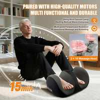 Portable foot and calf massager side view with modern black design