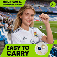 Portable mini camera for football practice and outdoor activity clips
