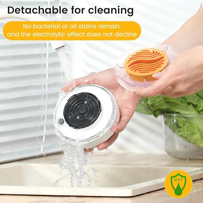 Portable washing pod for preparing fruits and vegetables
