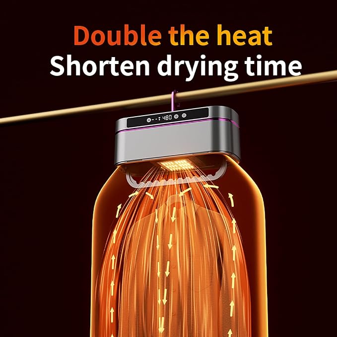 Portable garment dryer machine with warm air system