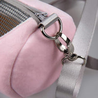 Portable Hamster Carrier Bag with Adjustable Strap for Outdoor Use