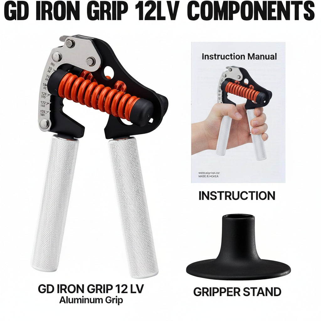 Portable hand grip trainer for travel, desk, and gym bag storage
