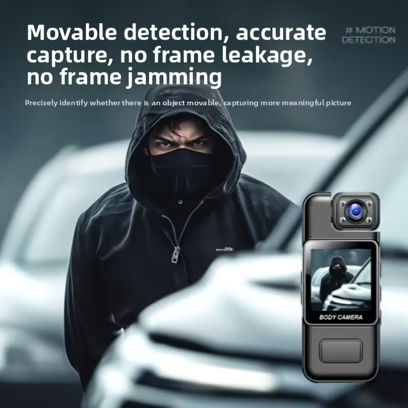 Side view of portable HD action camera showing compact design