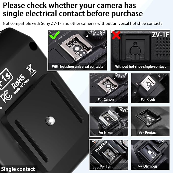 portable hot shoe camera flash compact design for travel photography