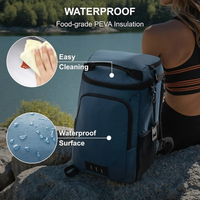Portable insulated food storage bag with convenient compartments for travel