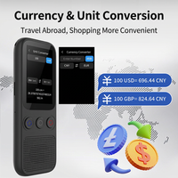 Portable language translator device with touchscreen controls