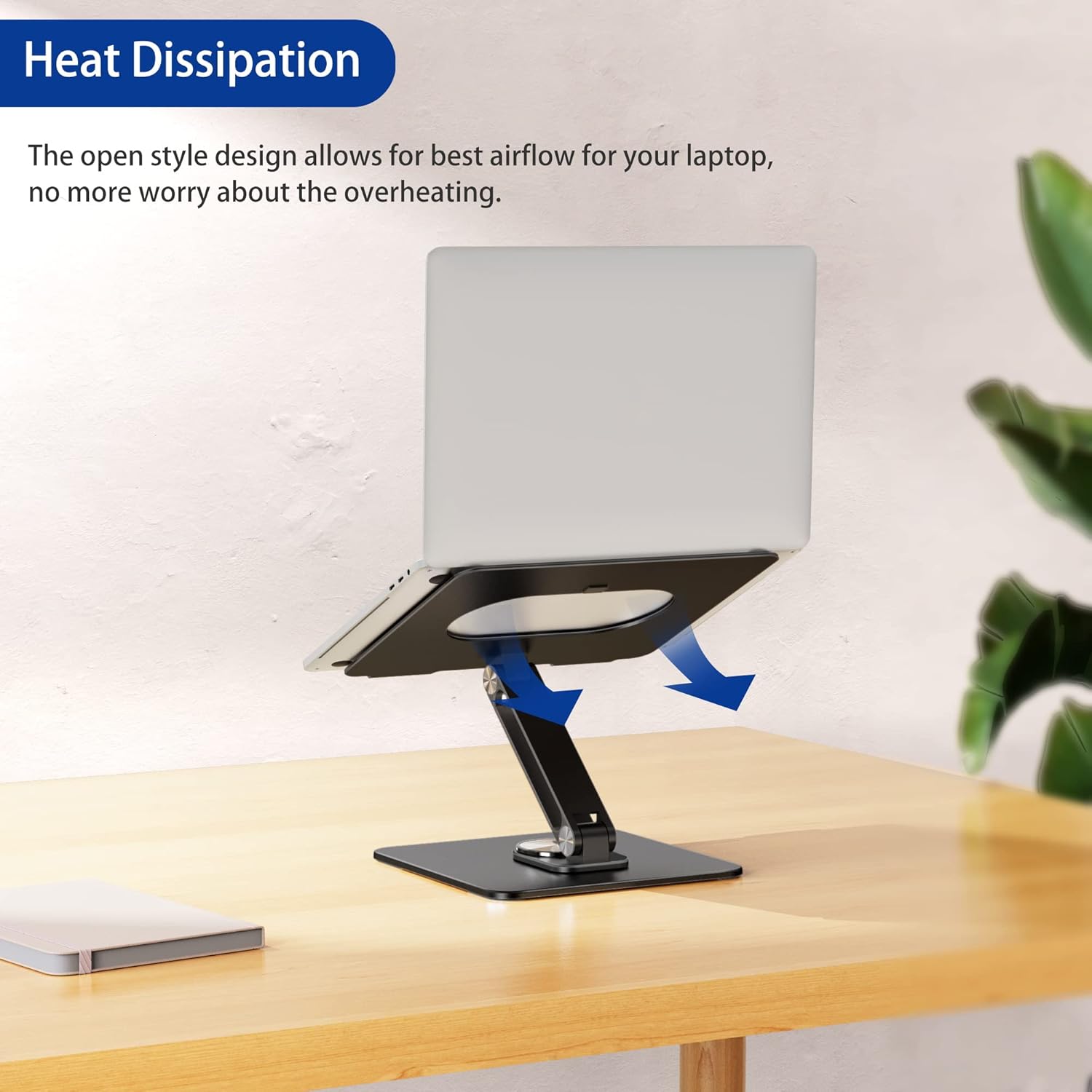 portable-laptop-stand-black-compact and foldable design