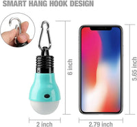 Portable LED camping bulbs with 3 lighting modes for hiking and emergency use