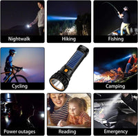portable LED flashlight for camping hiking and outdoor emergency lighting