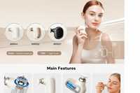 Compact portable massage device side view with modern design
