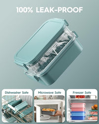 Portable meal prep lunch box for travel and everyday use