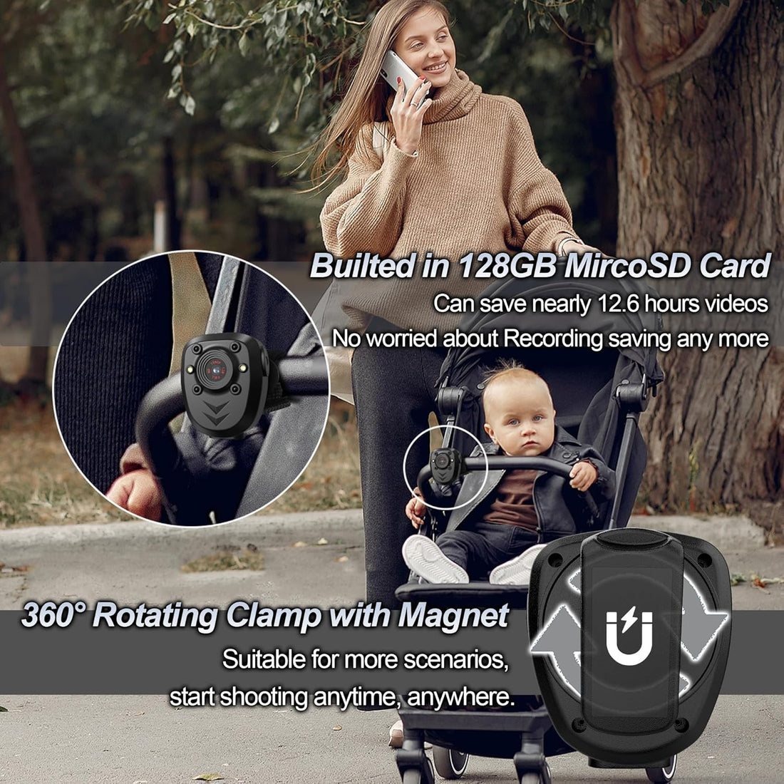 Side view showing compact and lightweight design of handheld media device