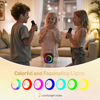 Compact and portable mini karaoke machine with Bluetooth, ideal for home parties and travel