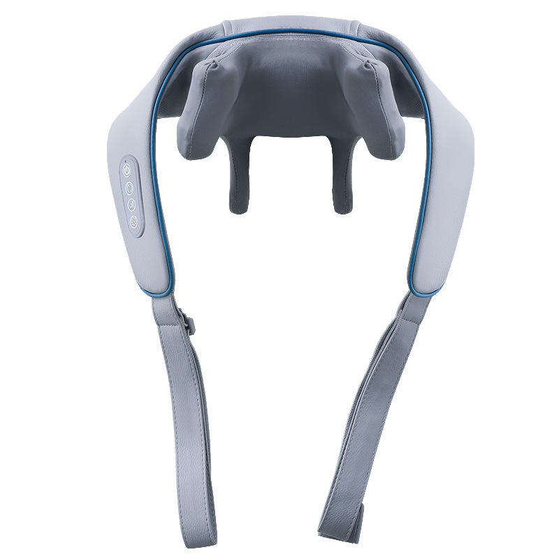 Portable neck and shoulder massage pillow with heating function