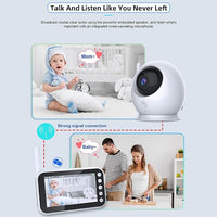 Handheld parent monitor featuring an antenna and side navigation buttons