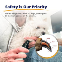 Portable electric pet nail grinder for dogs and cats