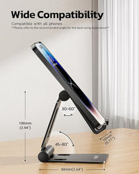Portable phone stand tablet holder for office and travel