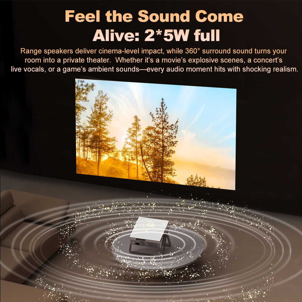 Portable Projector Setup For Home Entertainment And Media Viewing