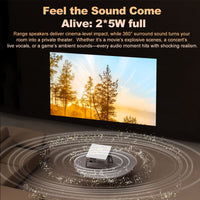 Portable Projector Setup For Home Entertainment And Media Viewing