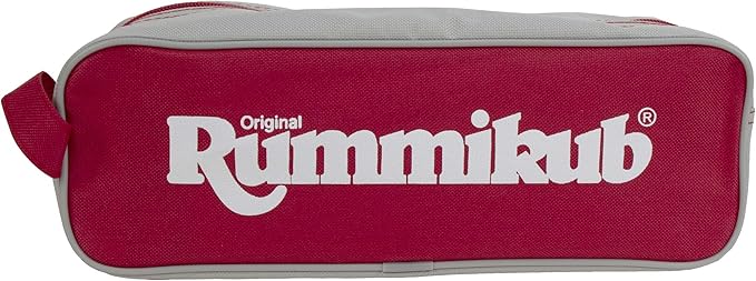 Portable Rummikub game with canvas storage case
