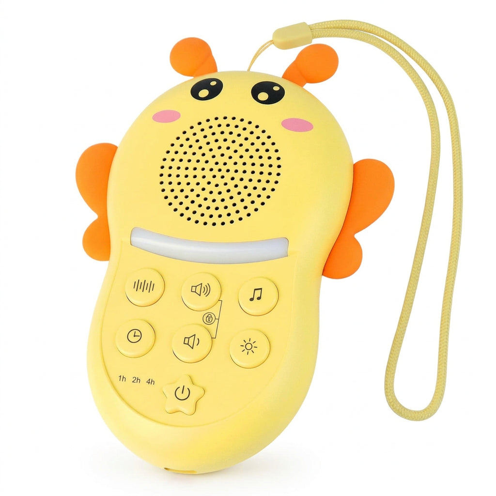 Portable white noise sound machine for baby nursery use
