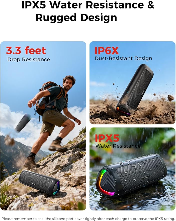 Portable Bluetooth Speaker Outdoor Party Music Use