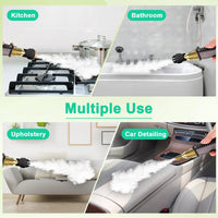 Portable Steam Cleaner for Compatible Car Interior Surfaces