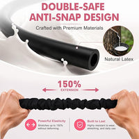 Portable stretching band suitable for home workouts and flexibility training.