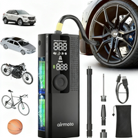 Portable tire inflator 150 PSI cordless air compressor for car and bike