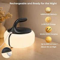 Portable LED table lamp with touch control for bedroom and desk