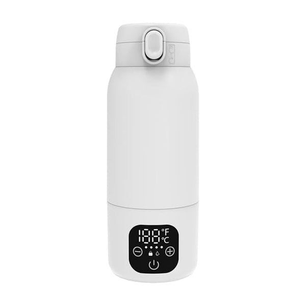 Portable Baby Bottle Warmer with Rapid Heating and Digital Temperature Display, compact Infant Bottle Warmer with wide-mouth Bottle Warmer design for feeding and travel