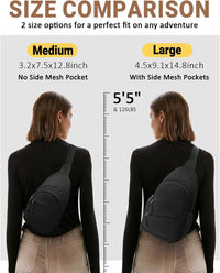 Portable travel sling bag for outdoor adventures
