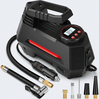 Portable tyre inflator air compressor for car tyres with digital gauge