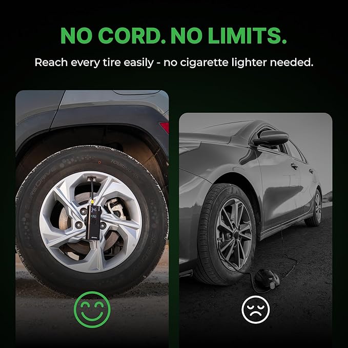 Portable tyre inflator for car tyre air filling