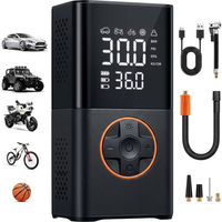 Portable tyre inflator air compressor with digital display for car and bike