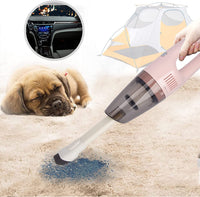 Handheld vacuum cleaner with nozzle and brush attachments